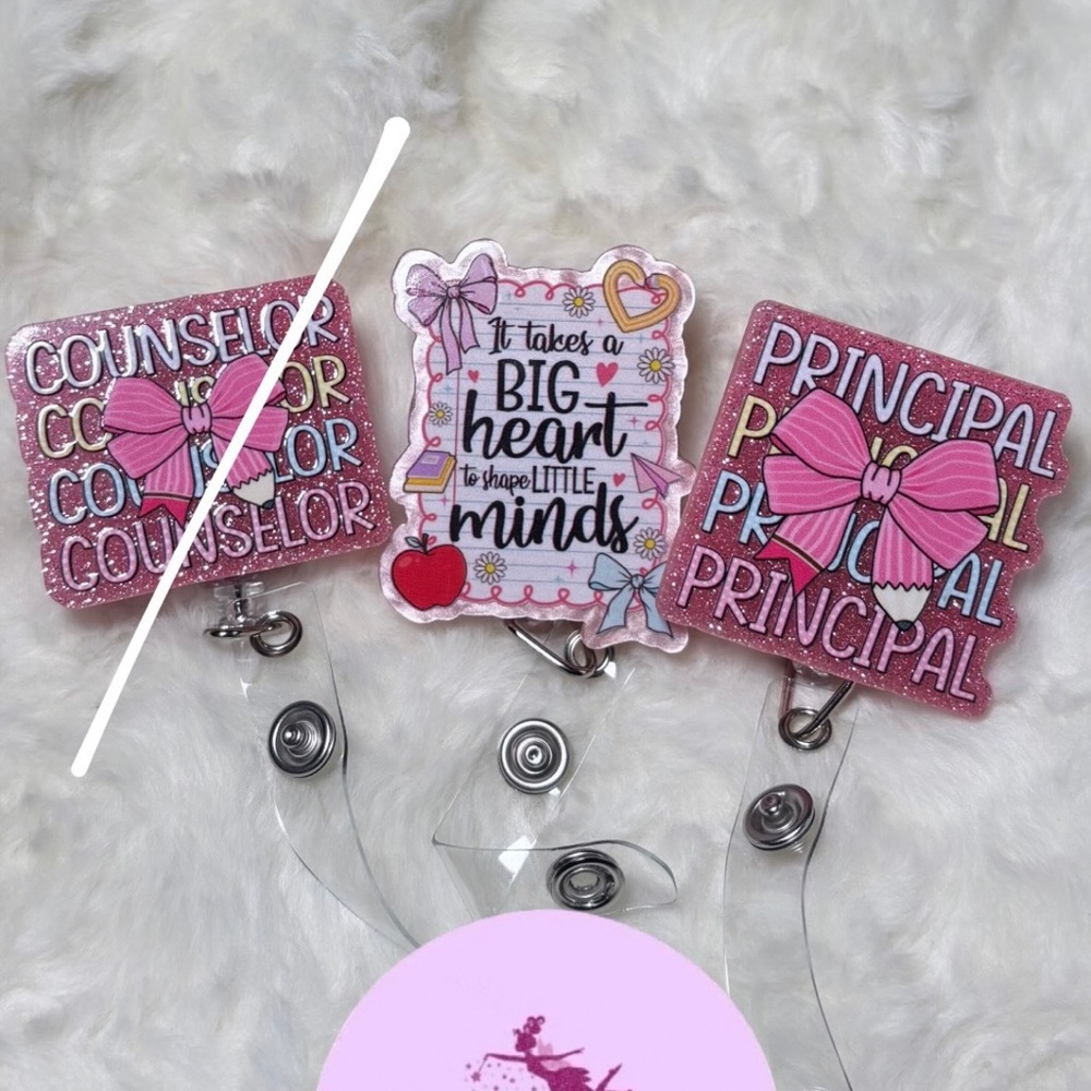 School teacher badge reels